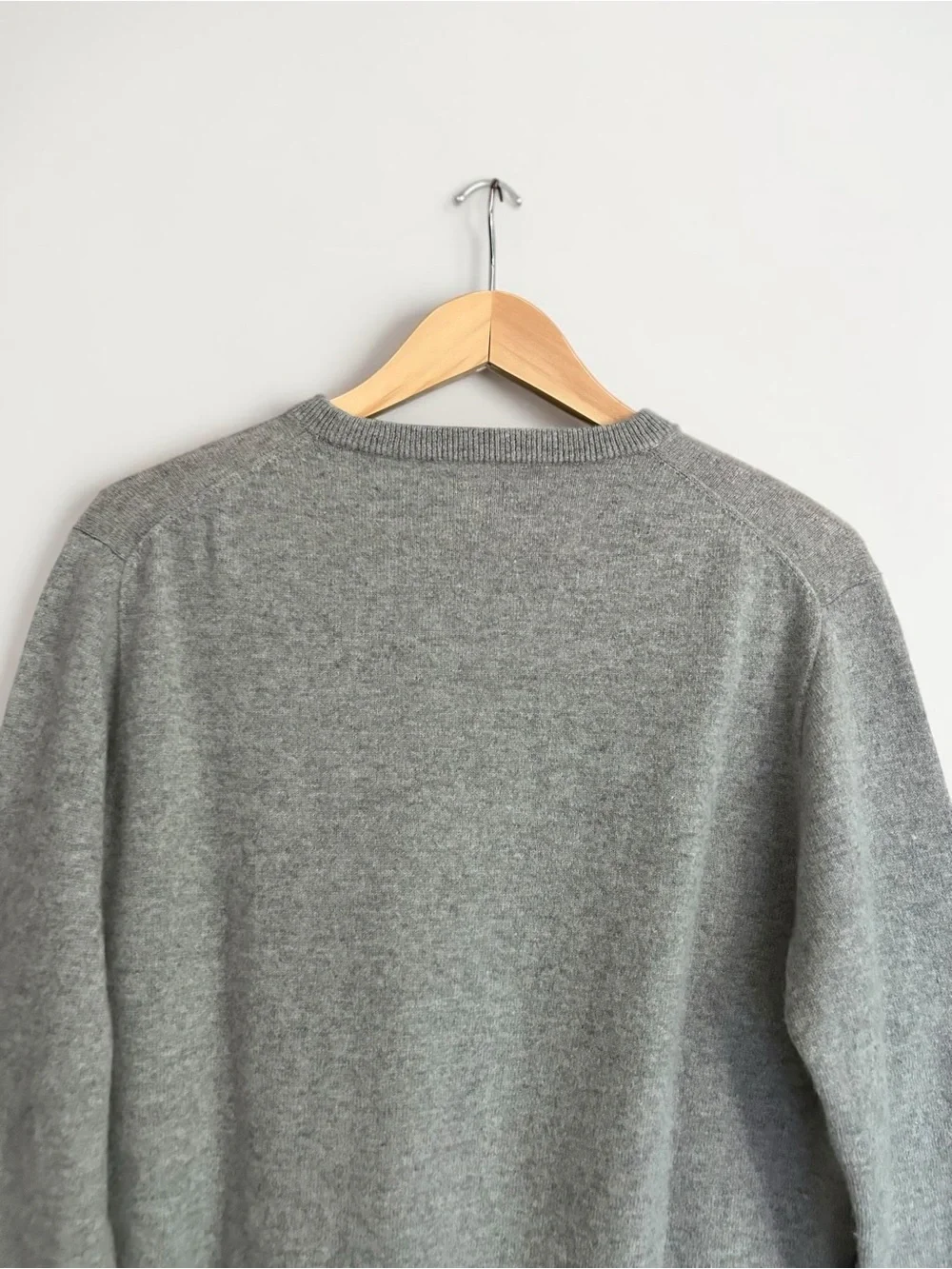 J. Crew Men’s Sz Medium Crewneck Cashmere Sweater Grey Knit Preppy Soft